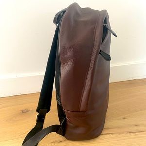 Brand new Paul Smith grained leather back pack. Maroon/burgundy.